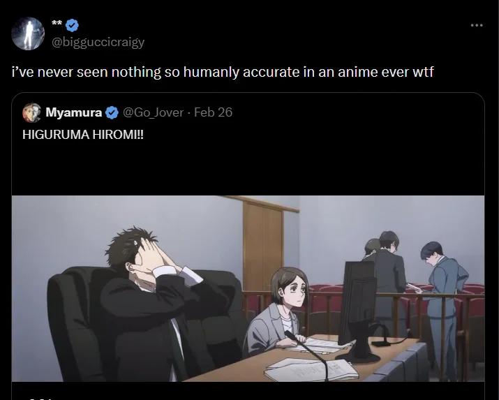Higuruma Stressed Out