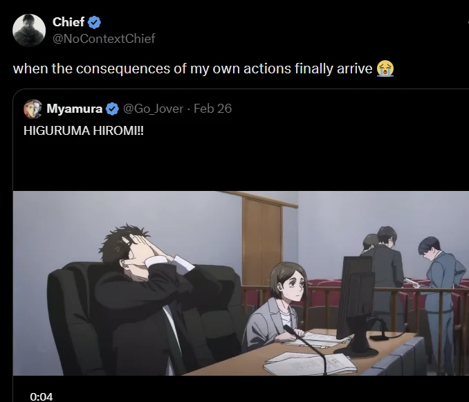 Higuruma Stressed Out