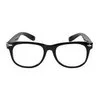 Hipster Glasses — Classic black thick-framed wayfarer-style glasses centered on clean white background.