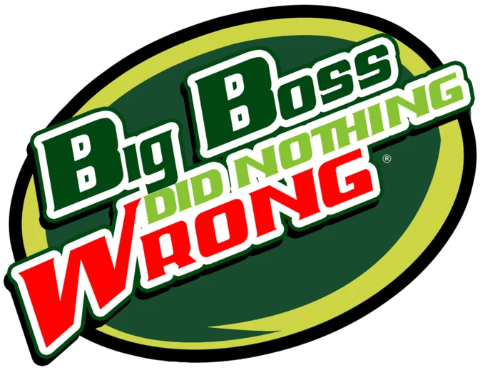 Hitler Did Nothing Wrong — Mountain Dew parody logo reading Big Boss Did Nothing Wrong