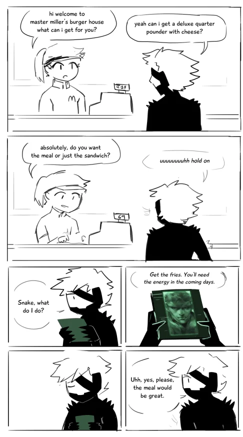 Hits Different — Comic panels of McDonald's order with unexpected twist making the situation feel different