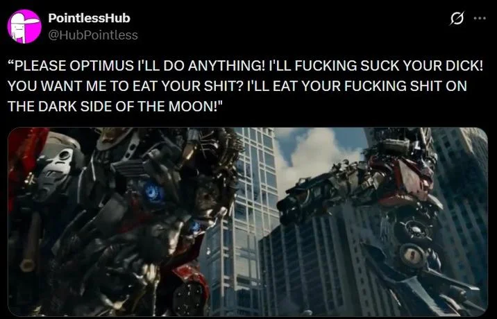 Homelander Death Scene Parodies — Tweet with parody plea text over red-eyed Anakin Skywalker on Mustafar