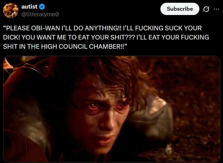 Homelander Death Scene Parodies — Tweet with parody plea text over Heath Ledger's Joker pinned against a wall by Batman