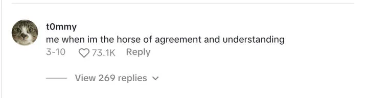 Horse Of Absolute Agreement And Understanding — tommy me when im the horse of agreement and understanding 3-10 73.1K Reply View 269 replies