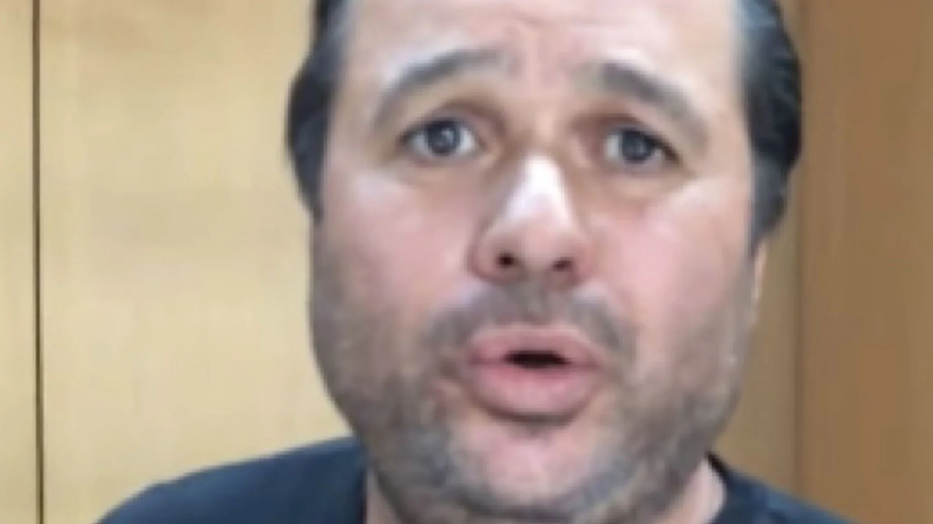 Close-up of Rudy Pantoja Jr. with confused expression, known as Hugh Mungus