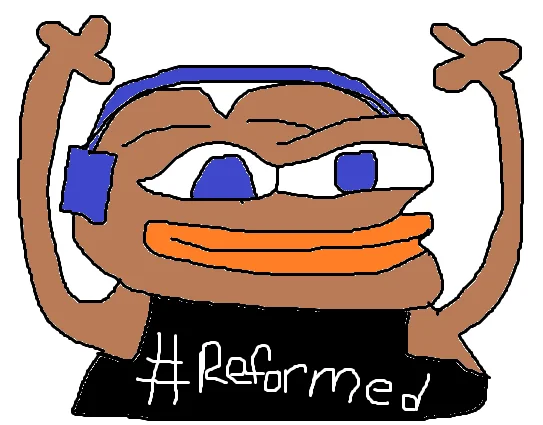 Amateur MS Paint style redraw of HYPERS Pepe as #Reformed character