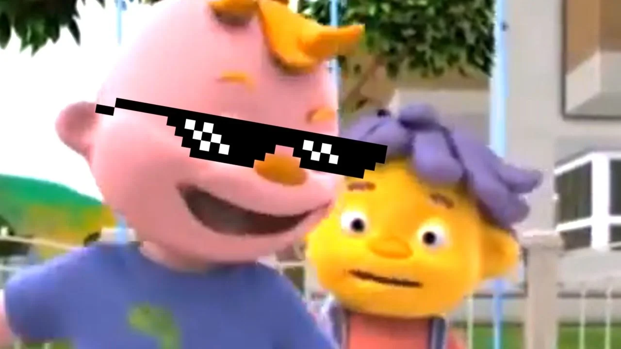 I Am The One — Gerald from Sid the Science Kid smiling with pixel sunglasses next to Sid
