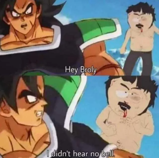 Three-panel meme with Thanos as 2020 and Randy Marsh as America saying 'I didn't hear no bell'