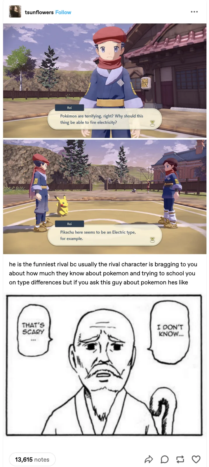 I Don't Know... That's Scary... — Tumblr thread about aliens being confused by UFOs, using the 'That's Scary... I Don't Know' meme as the aliens' reaction.