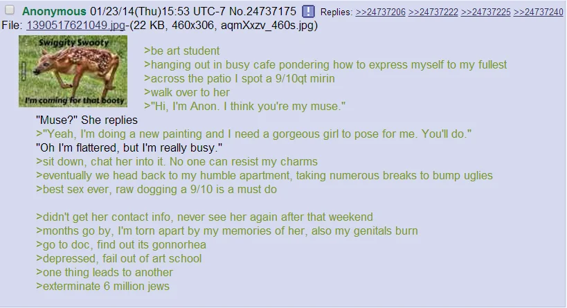 I Hate My Job — 4chan greentext about a shitty casino job with Ryan Gosling image