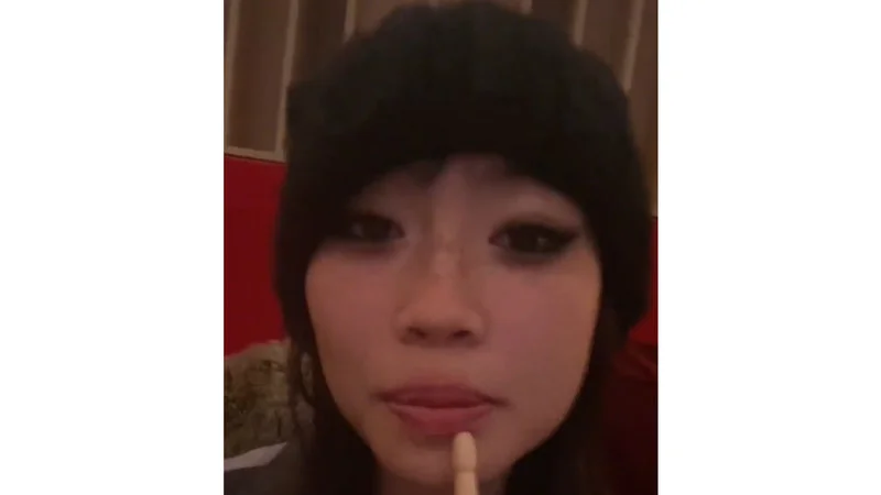 I Really Want Some Miso Soup — A frame from the 2021 viral TikTok showing Beabadoobee in a thoughtful moment with dark hair wearing burgundy clothing against a