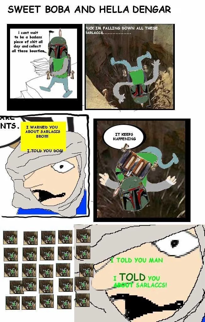 I Told You About Stairs — Star Wars parody of Sweet Bro and Hella Jeff with Boba Fett falling into a Sarlacc