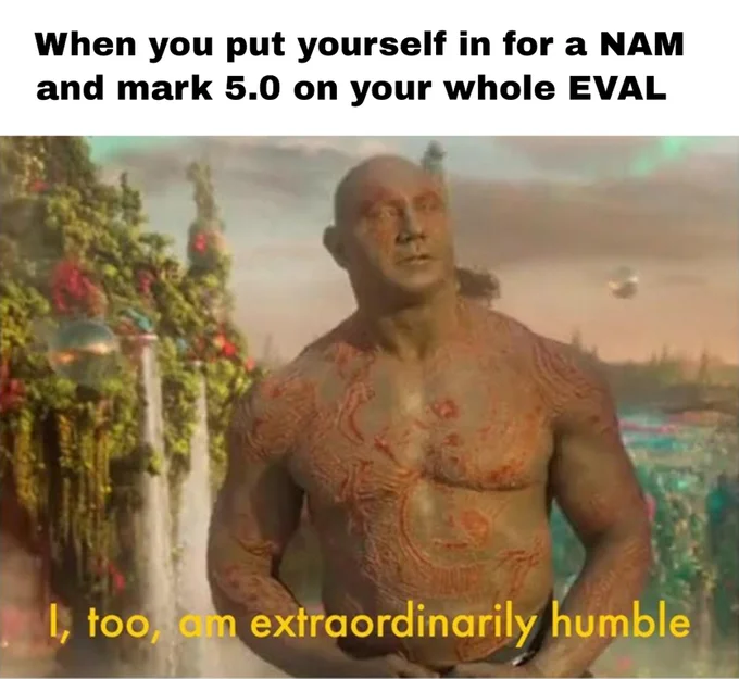 I, Too, Am Extraordinarily Humble — Drax meme about tattling in second grade without naming names