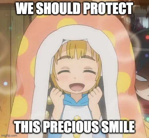 I Want to Protect That Smile — Black and white animated scene of a character named Melissa