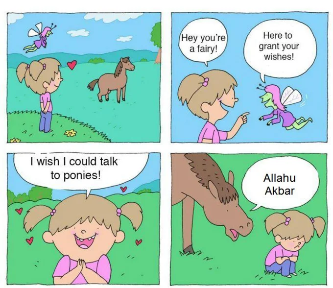 I Wish I Could Talk to Ponies — Pony comic edit where the horse calls the girl the ugliest ever