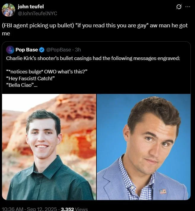 If You Read This You Are Gay Lmao — Collage-style screenshot combining tweets and photos discussing the discovered inscriptions.