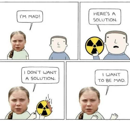 Im Mad Heres A Solution — Greta Thunberg nuclear power face-swap comic remix