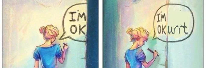 Im Ok — Adaptation of perspective-shift format with 'I'M OK' shifting to phonetic or stylistic variation.