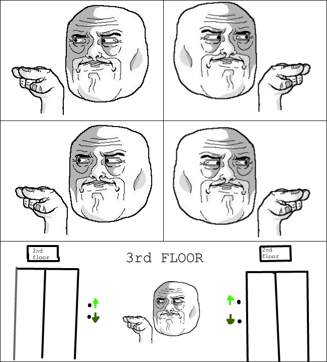 Rage comic about spotting an ex-boyfriend's Facebook birthday post using the I'm Watching You face