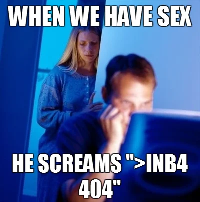 Internet Husband meme with crude sexual caption referencing the Me Gusta rage comic face as the husband's response