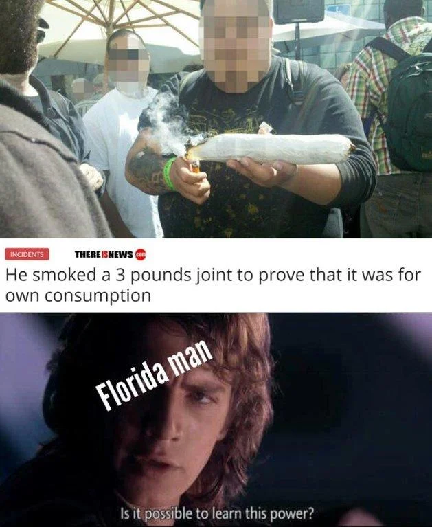 Is It Possible to Learn This Power? — Anakin meme captioned 'When you meet someone who enjoys life without drugs or alcohol'