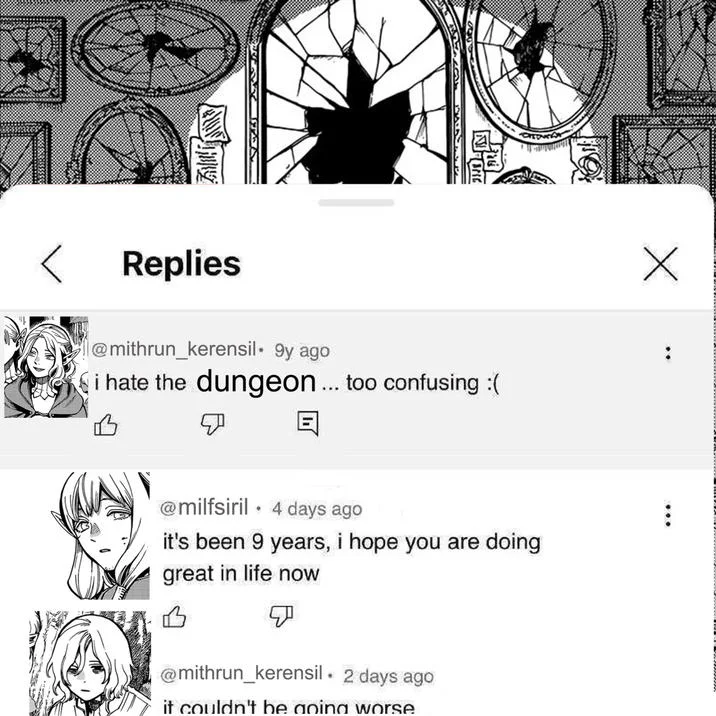 It Couldnt Be Going Worse Keith — Delicious in Dungeon manga edit of the Keith YouTube comment meme