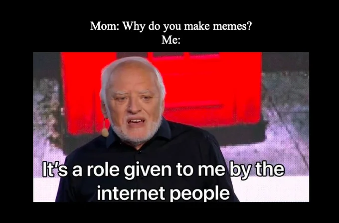 Its A Role Given To Me By The Internet People — Standard image macro of Andras Arato with famous quote about internet responsibilities.