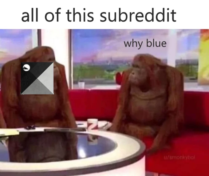 Tweet from Benj using Jonathan Swan reaction images about Jacarina shader blue coloring