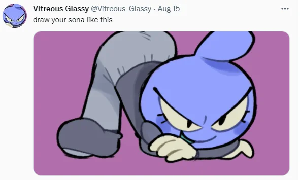 Jack O Crouch Jack O Challenge — Vitreous Glassy @Vitreous_Glassy . Aug 15 draw your sona like this