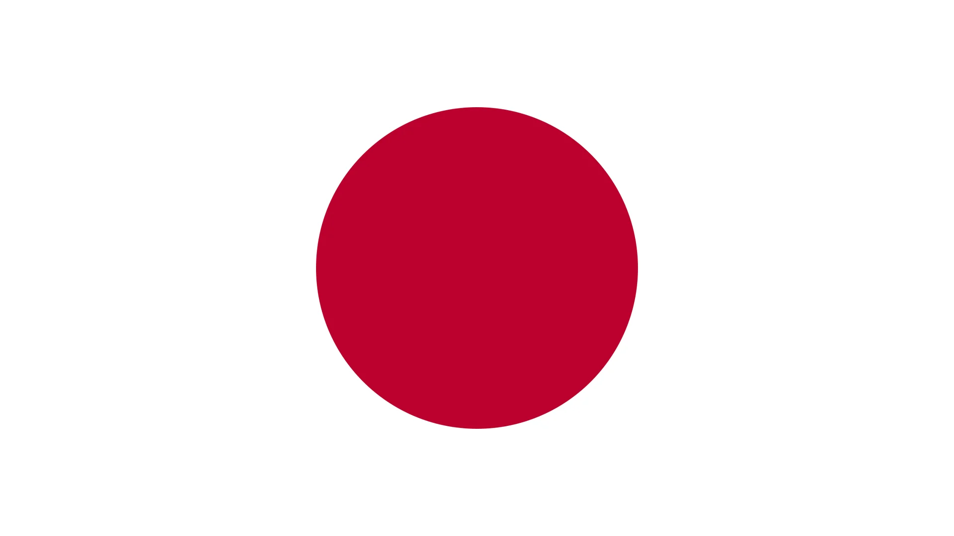 Flag of Japan with red circle on white background