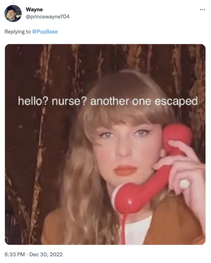 Jeffree Star Vs The Illuminati — Woman on red phone meme captioned hello nurse another one escaped