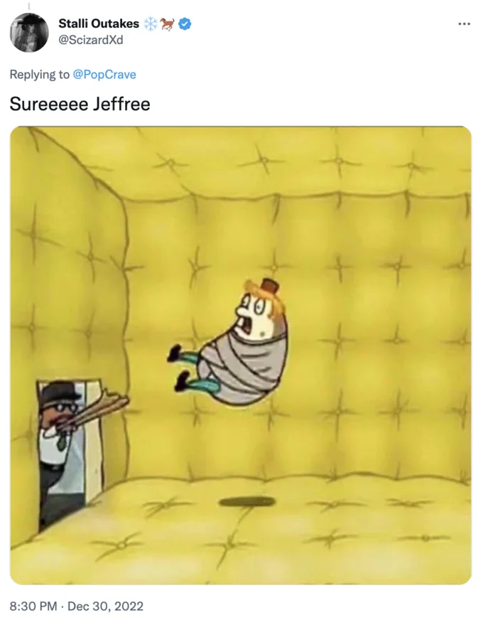 Jeffree Star Vs The Illuminati — SpongeBob padded room reaction to Jeffree Star's illuminati tweets