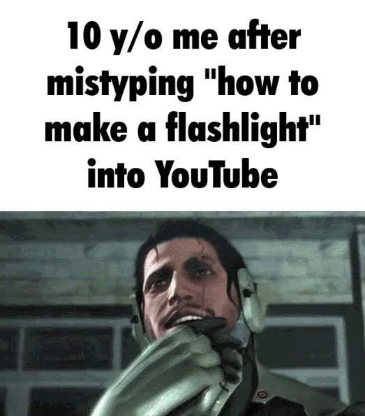 Jetstream Sam meme reacting to a YouTube typo