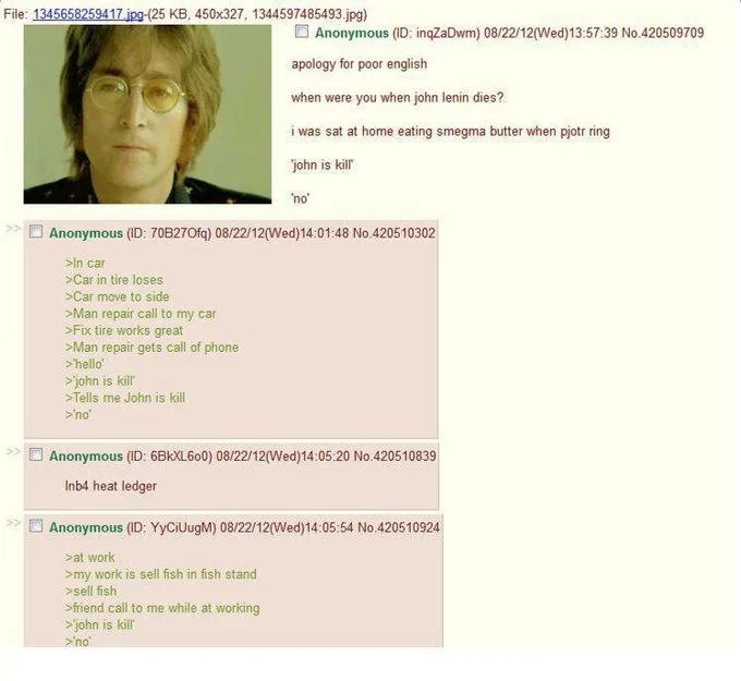John is Kill meme parody image
