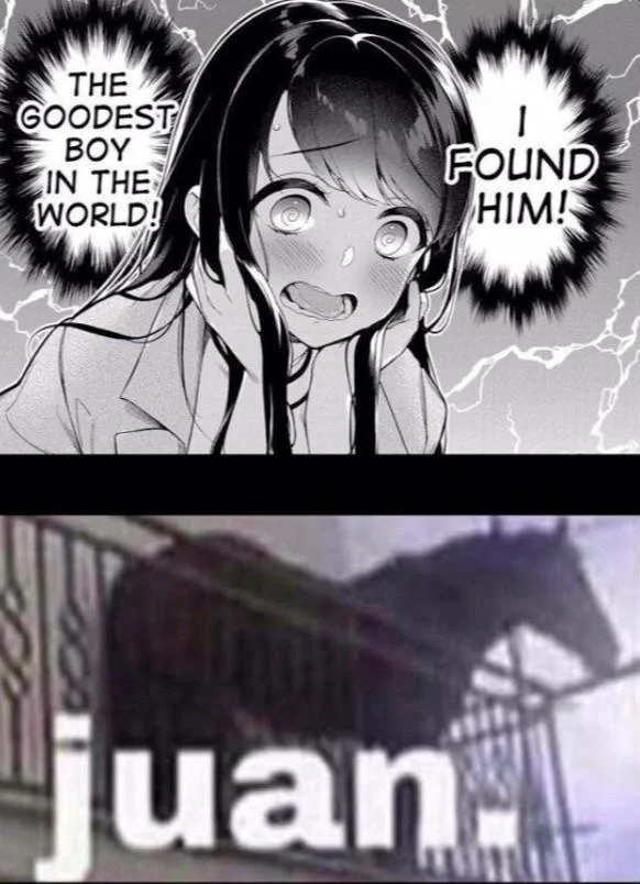 Juan (Horse on Balcony) — Anime meme about finding the goodest boy with Juan horse punchline