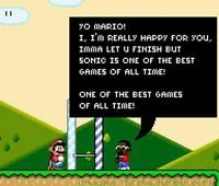 Kanye Interrupting — Super Mario video game meme mashup with Kanye 'Imma Let You Finish' gaming rivalry text