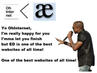 Kanye Interrupts Imma Let You Finish — Animated meme using the interruption template structure with two figures and characteristic phrasing.