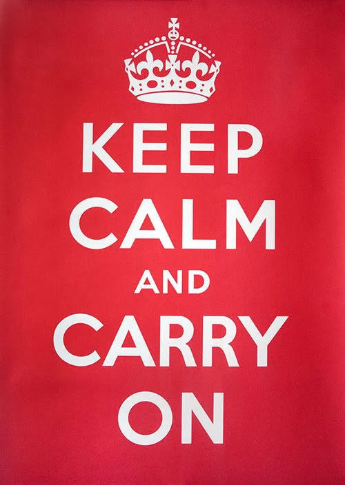Original 1939 Keep Calm and Carry On British wartime poster