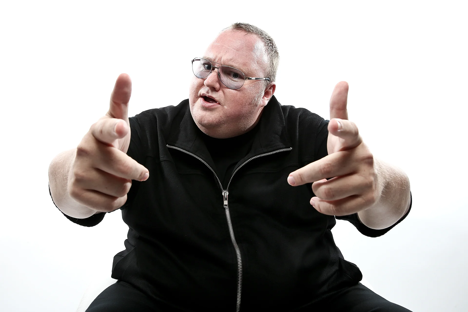 Screenshot of Kim Dotcom tweet complaining about Twitter caching, tagging @jack