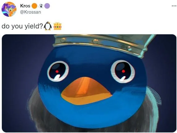 King Penguin's "Do You Yield?" — Meme with King Penguin captioned 'Nintendo taking down all videos containing their music on YouTube: Do you yield?' and Bowser