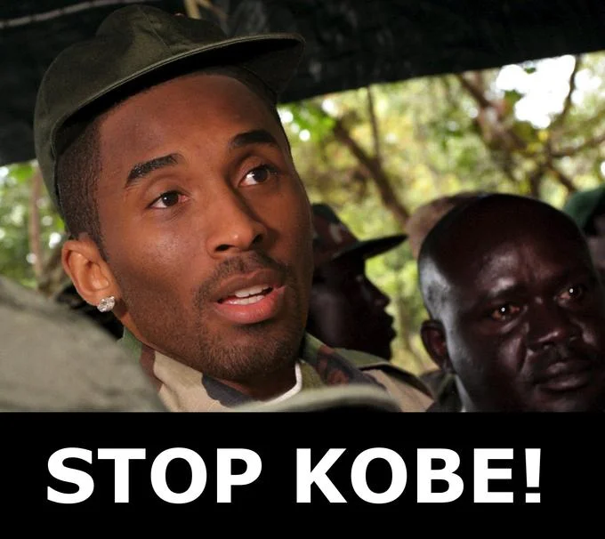 Photoshopped 'Stop Kobe' meme parodying Kony 2012