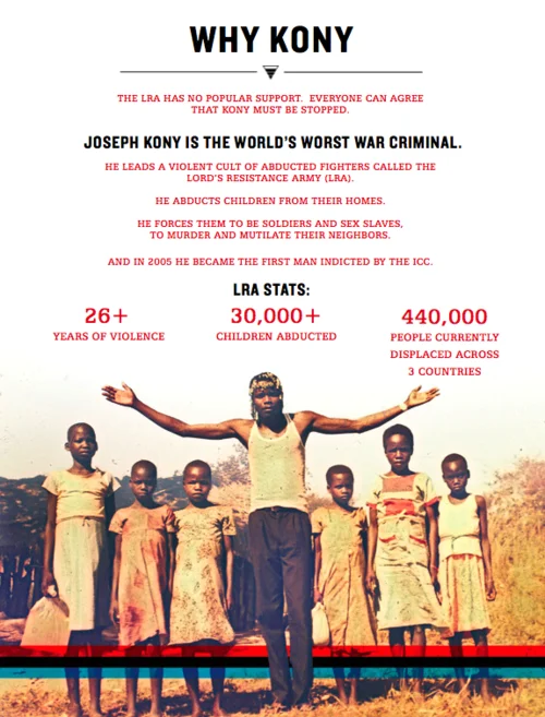 Kony 2012 — Why Kony infographic with LRA statistics