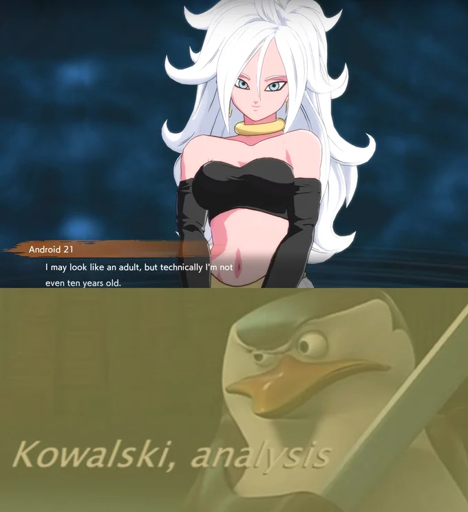 Kowalski Analysis reacting to anime character dialogue