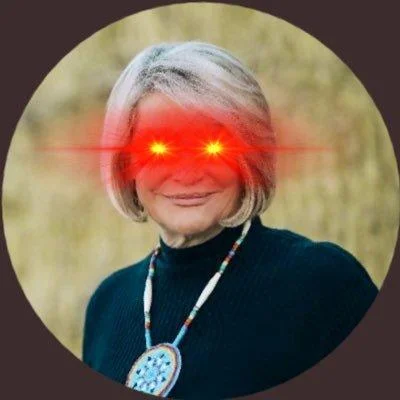 Laser Eyes Bitcoin Trend Laserrayuntil100K — An isolated profile picture featuring a person with vivid red glowing laser eyes effect applied against a clean