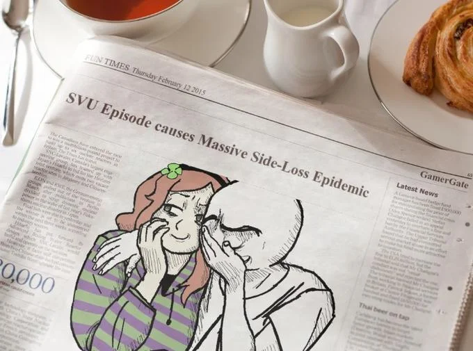 Law and Order — Satirical newspaper article about an SVU episode causing a side-loss epidemic