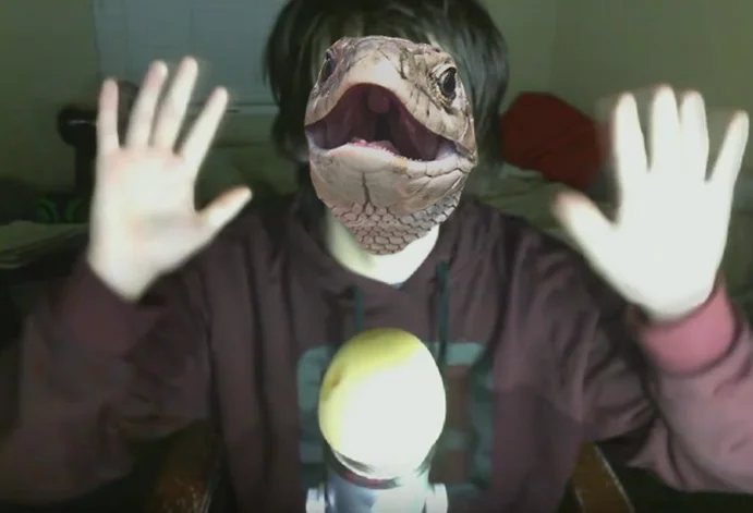 Leaf a Like — DramaAlert video screenshot explaining the Reptilian Brotherhood origin