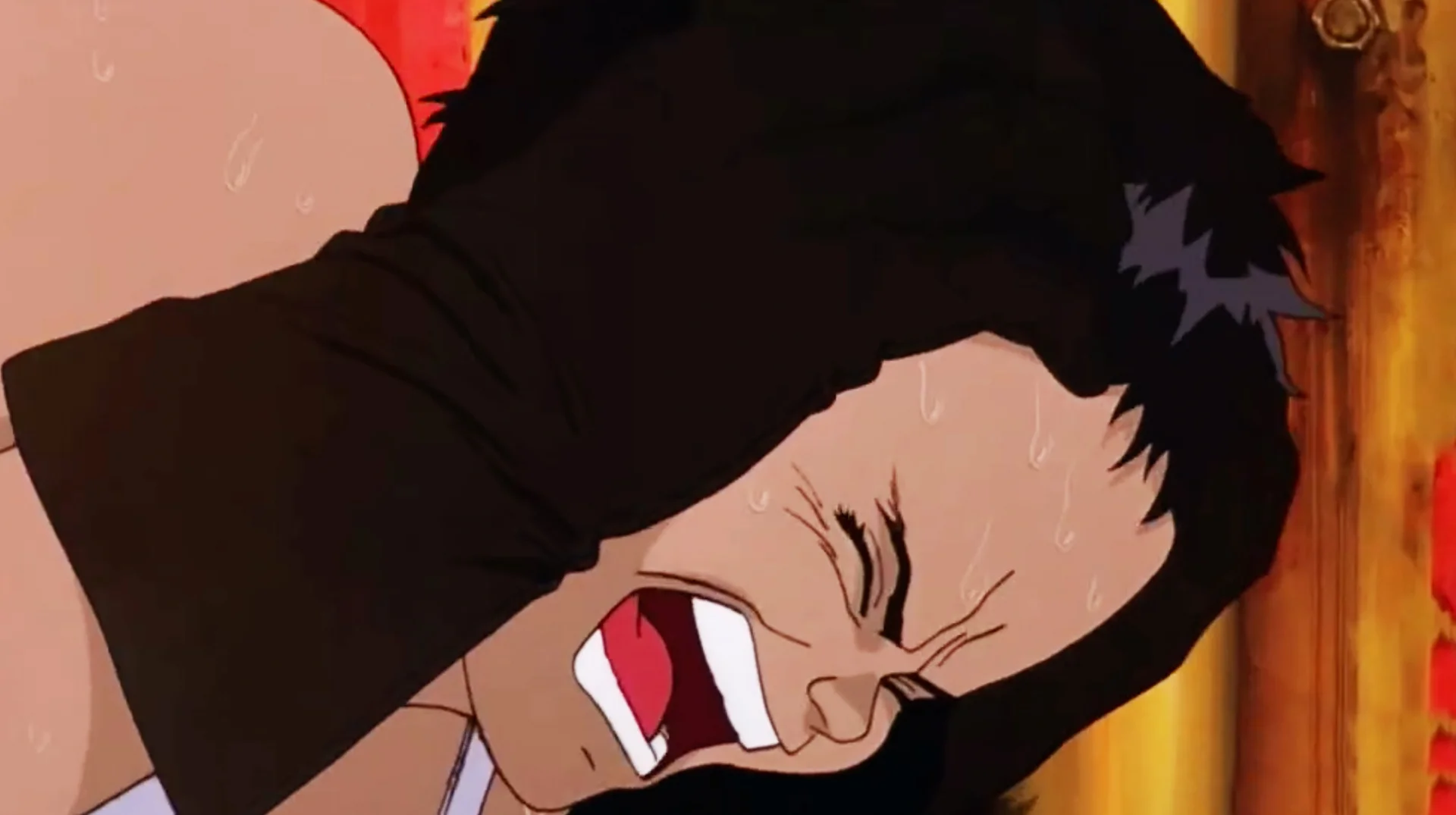 Leave Me Alone Akira — Anime character Tetsuo from Akira screaming in pain while lying down