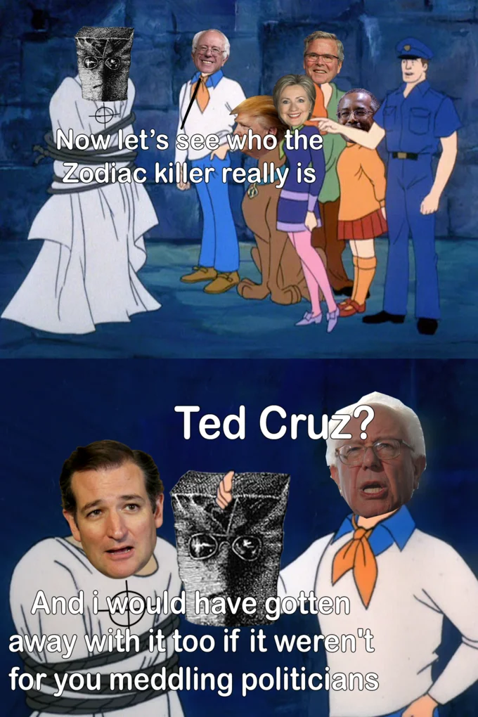 Let's See Who This Really Is — Scooby-Doo unmasking meme showing Ajit Pai revealed as Verizon Wireless