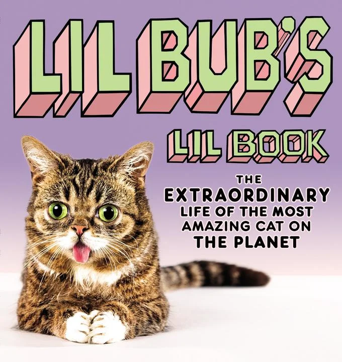 Book cover of Lil Bub's Lil Book with cat sitting and tongue out