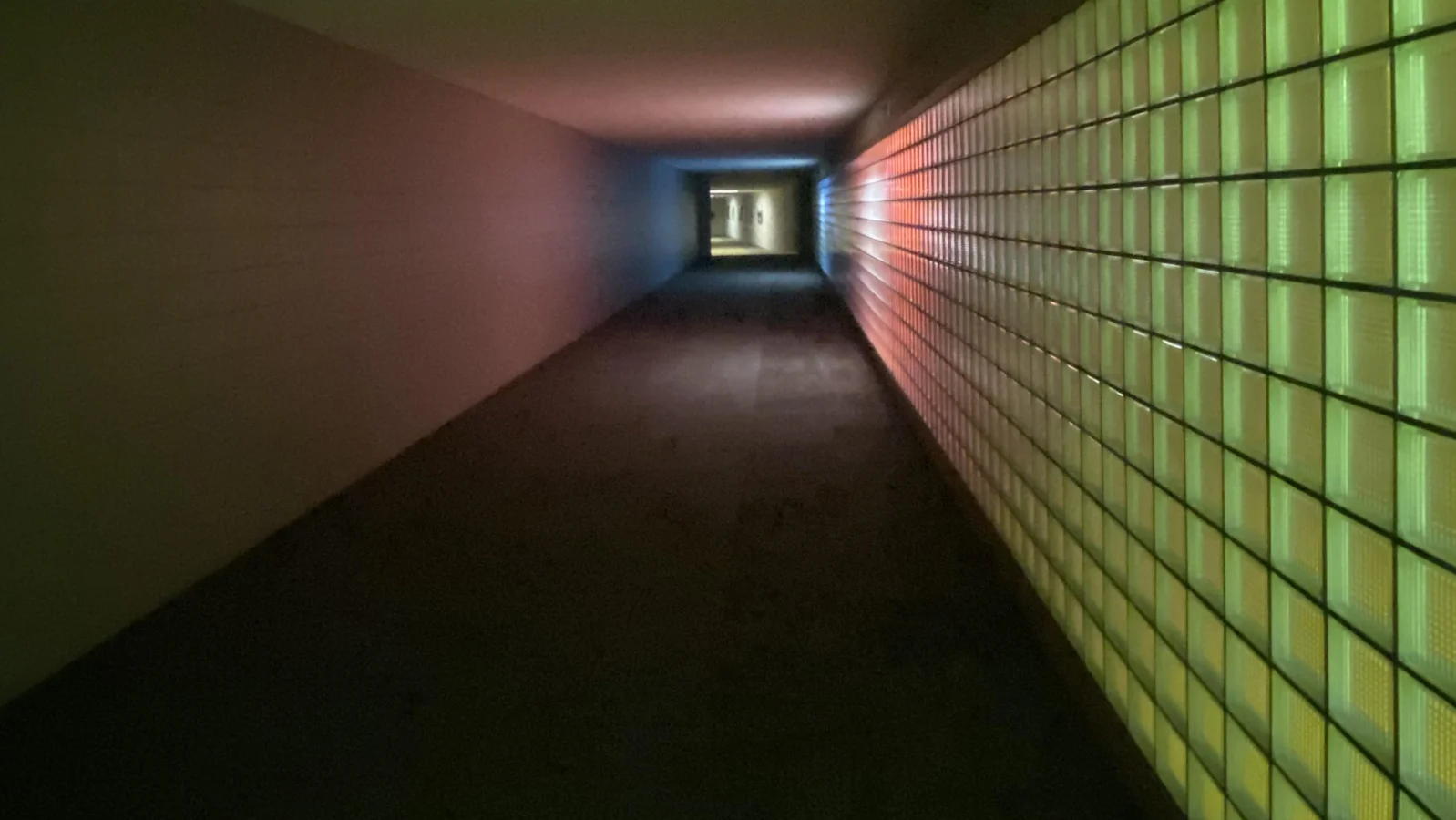 Liminal Spaces — Empty hallway with fluorescent lighting representing a liminal space